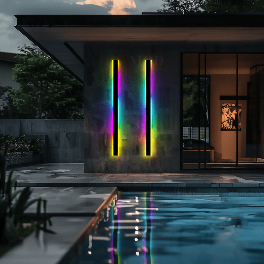 Petalune - Moderne RGB Wandlamp Met Afstandsbediening Voor Buiten, Veranda En Terras