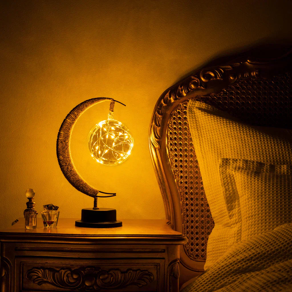 Lunora – Betoverende Maanlamp met Warme Gloed