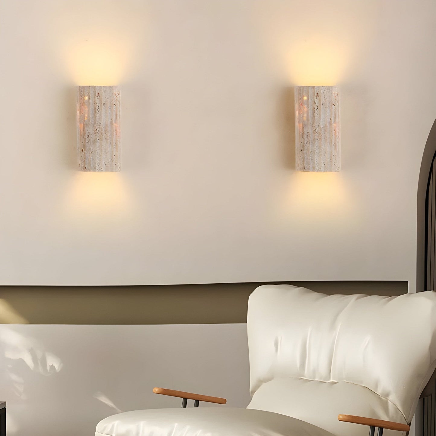 Aurelin – Natuursteen LED Wandlamp