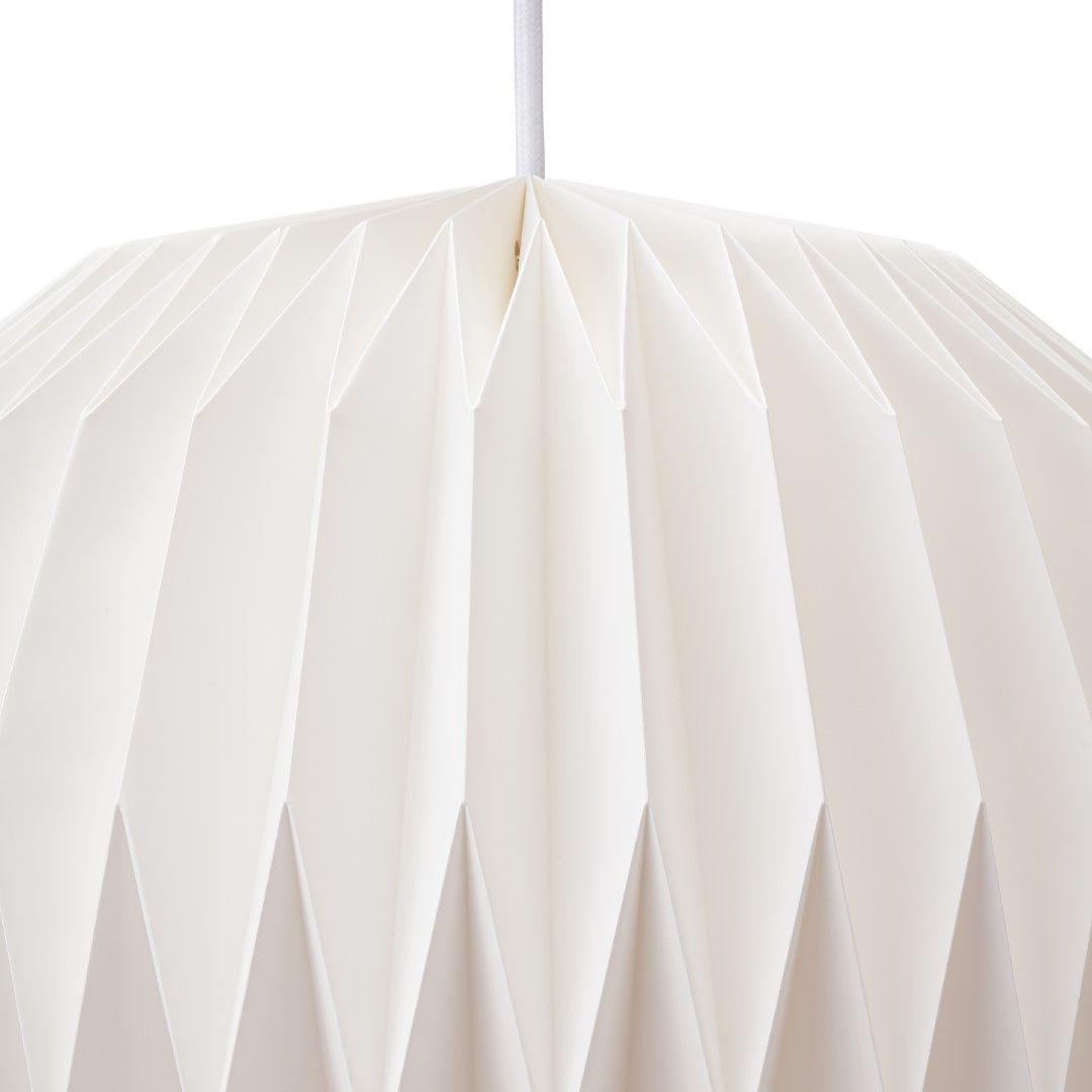 Candora - Ronde Plissé Hanglamp Moon Round Ø34 Met Zachte Lichtval