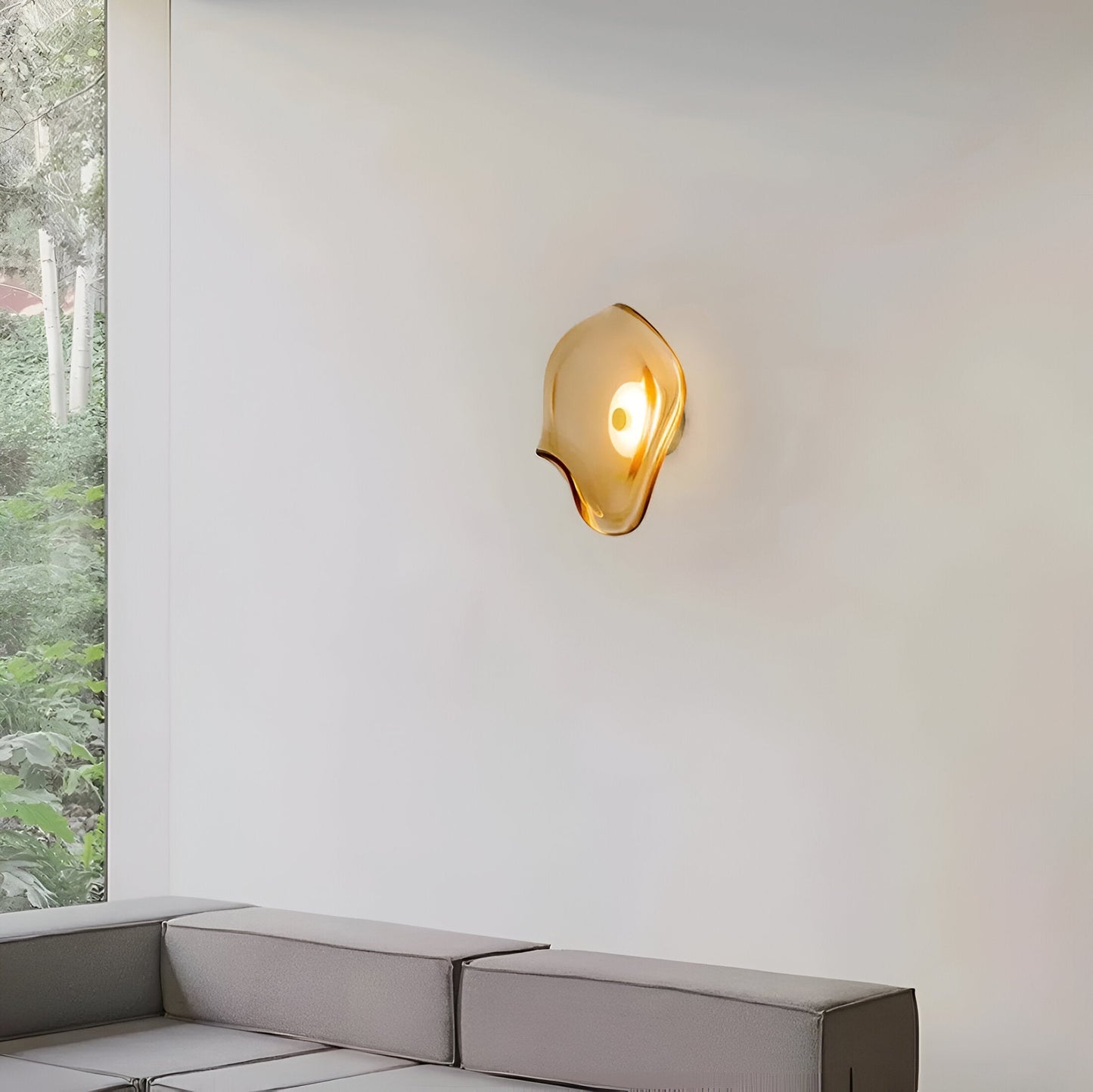 Ovola – Nordic Gebogen Glas LED Wandlamp