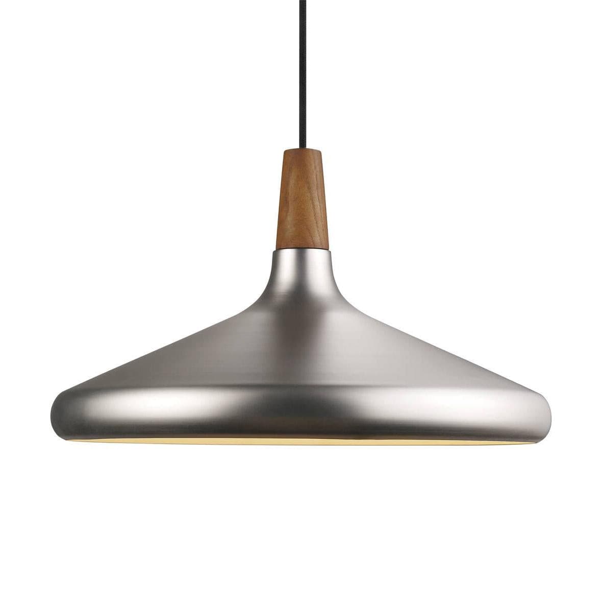 Glowbelle - Elegante Kegelvormige Hanglamp Met Geoliede Walnootstam Voor Warme Sfeer