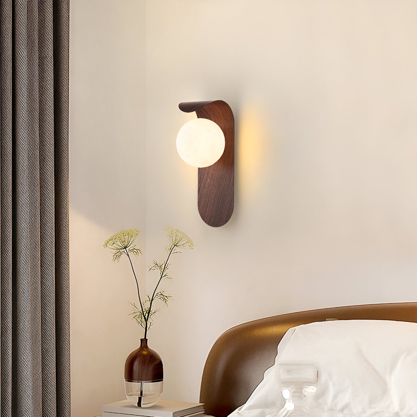 Carlyle – Scandinavische Minimalistische Wandlamp met Houtaccent (LED)