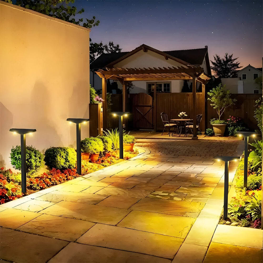 Glowthra - 4-Pack Solar Buitenlampen Voor Tuin En Terras Met Warm Licht
