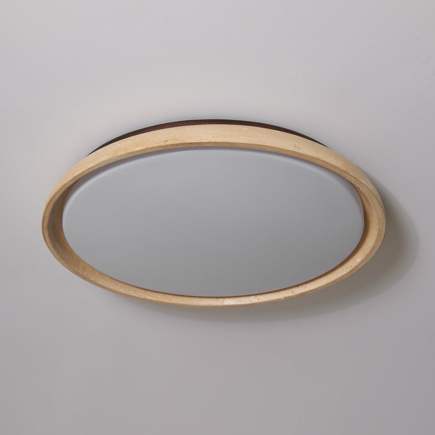 Depiara – Travertin & Houten LED Plafondlamp