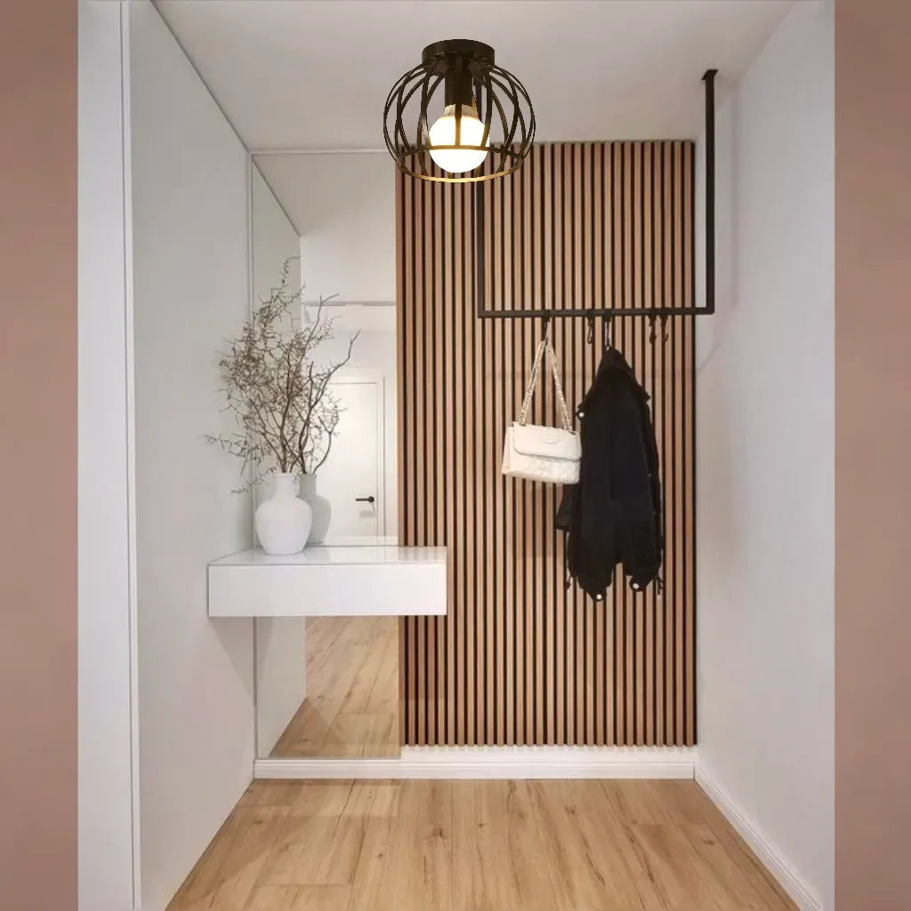 Bravos – Industriële Zwarte Plafondlamp, Moderne Kooi Stijl