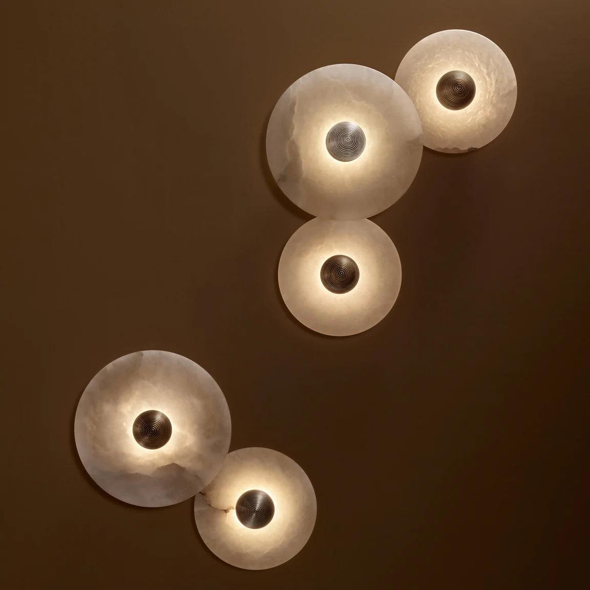 Radiessa - Stijlvolle Albasten Combinatie Wandlamp Voor Gezellige Ruimtes