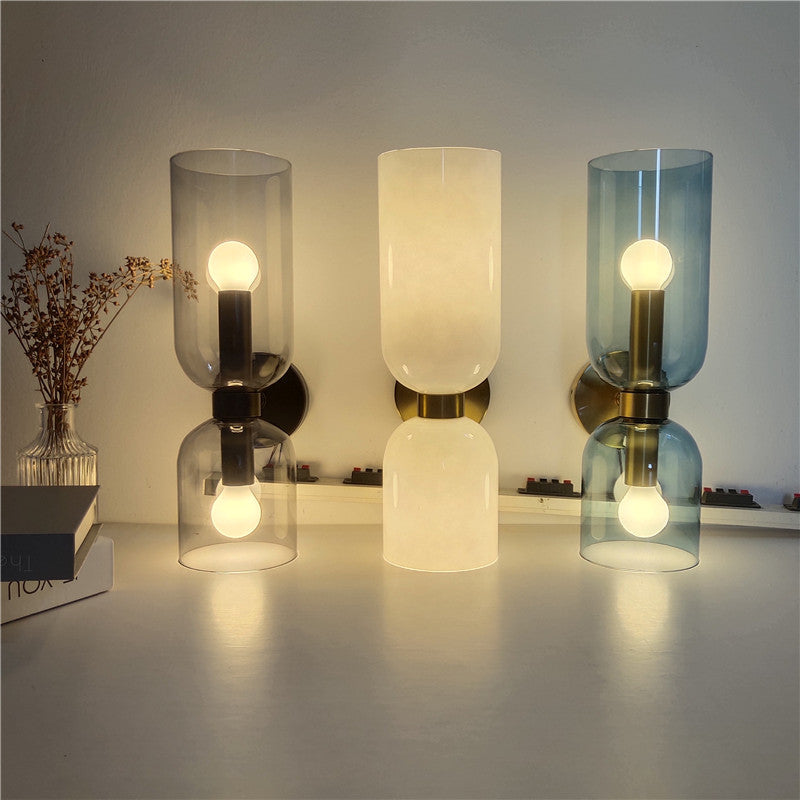 Casara - Luxe Slaapkamer Wandlamp Met Glazen Kap