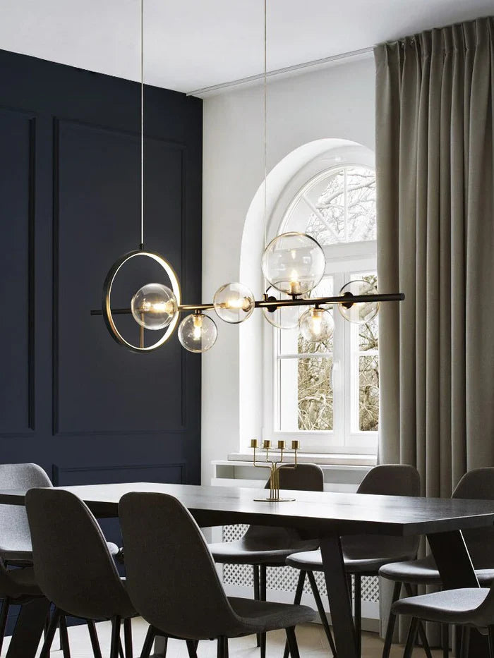 Aurevia – Glas Bubble Plafondlamp met LED Ring