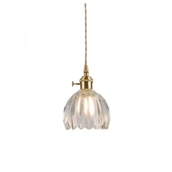 Amara – Elegante Glazen Bloem Hanglamp Plafondlamp