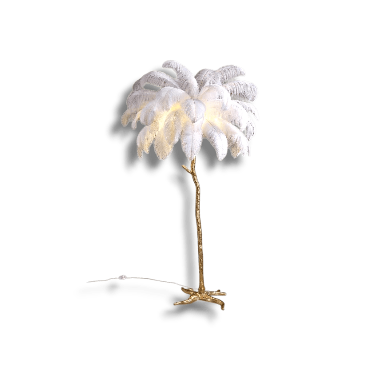 Anaëlle – Luxe Pluizige Vloerlamp met LED Verlichting