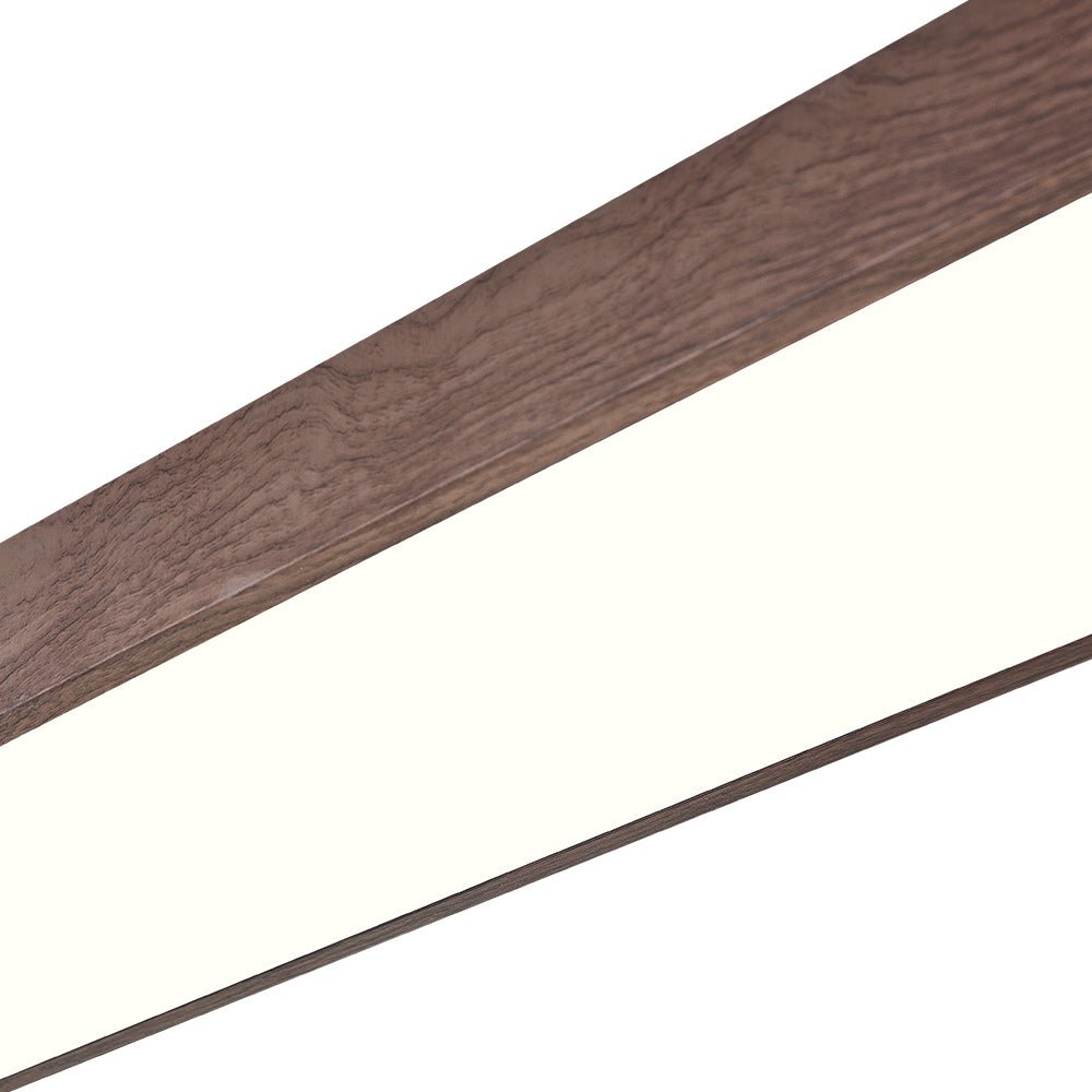 Arden – Nordic 1-Light Ovale LED Plafondlamp Met Houten Accent