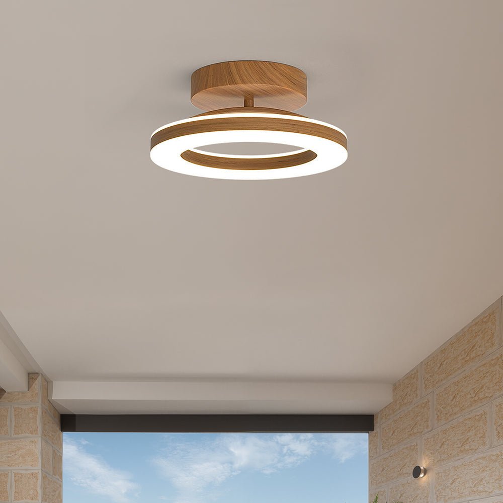 Ardena – Houten Ring LED Plafondlamp