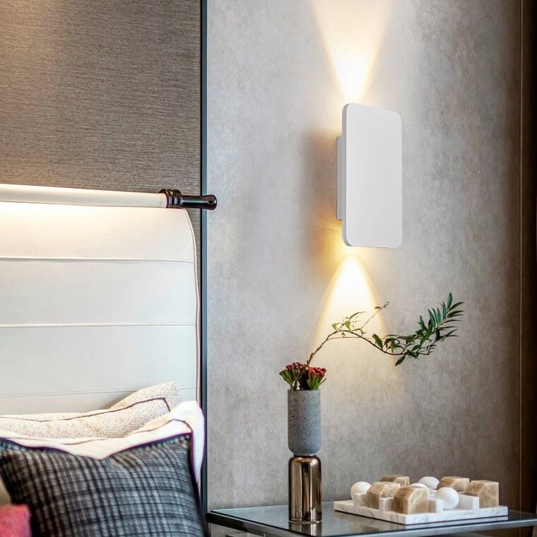 Arvo – Scandinavische Minimalistische Rechthoekige Aluminium LED Wandlamp (2-Licht)