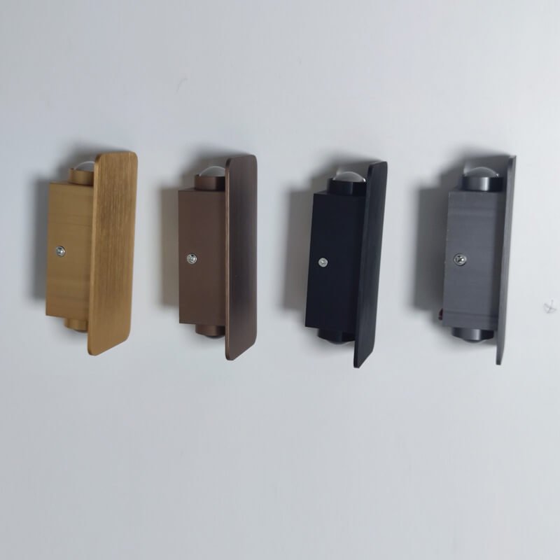 Arvo – Scandinavische Minimalistische Rechthoekige Aluminium LED Wandlamp (2-Licht)