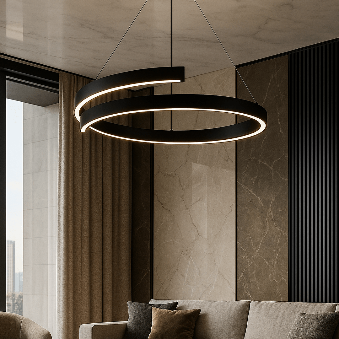 Aurelio – Moderne Dubbele Ring LED Kroonluchter