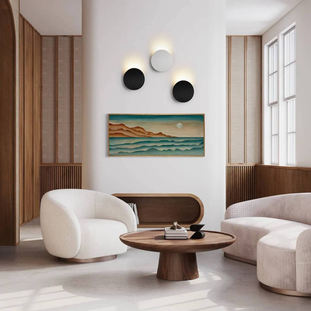 Auren – Minimalistische Gebogen Ronde LED Wandlamp