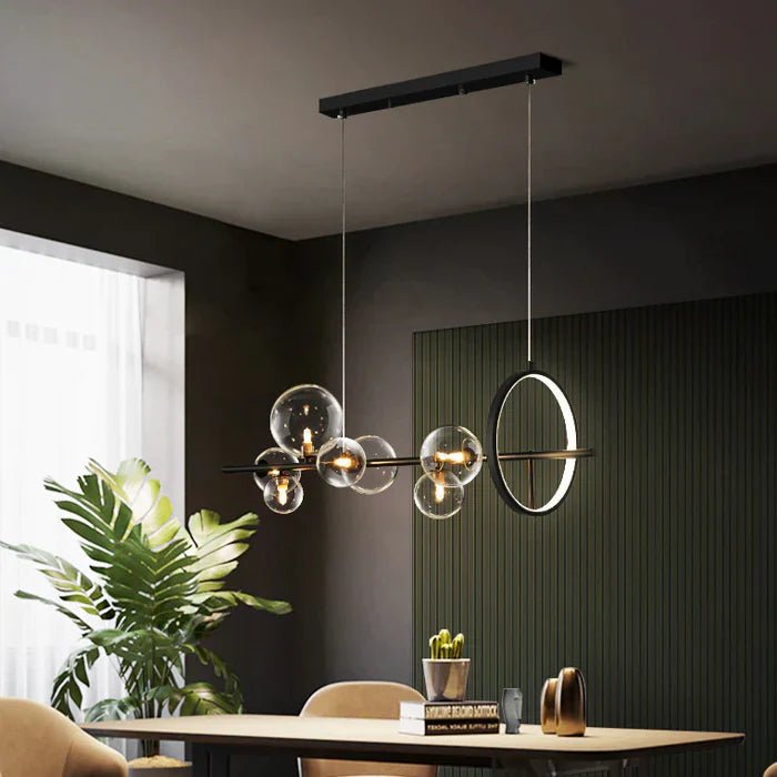 Aurevia – Glas Bubble Plafondlamp met LED Ring
