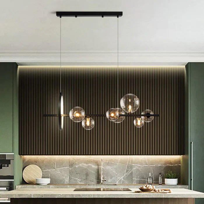 Aurevia – Glas Bubble Plafondlamp met LED Ring