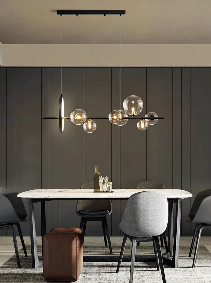 Aurevia – Glas Bubble Plafondlamp met LED Ring