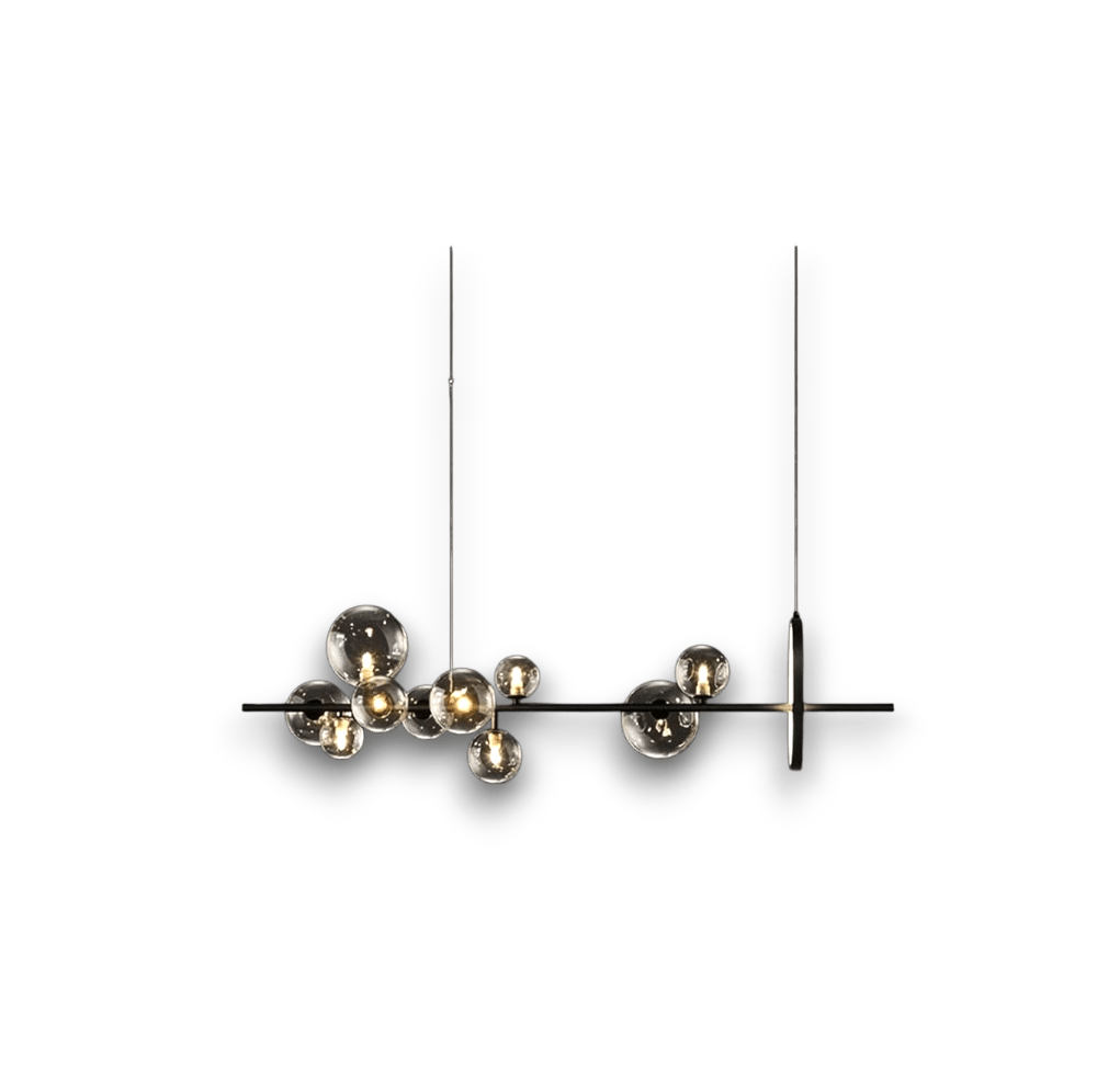 Aurevia – Glas Bubble Plafondlamp met LED Ring