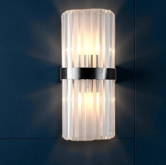 Auro – Moderne Kristallen Wandlamp (Roestvrijstaal, Goud & LED)