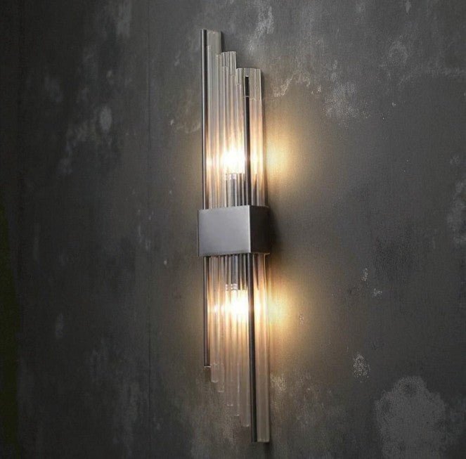 Auro – Moderne Kristallen Wandlamp (Roestvrijstaal, Goud & LED)