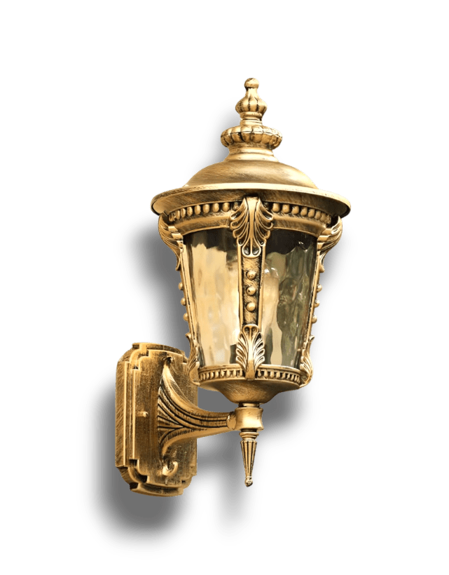 Avelora – Vintage Buiten Wandlamp met Glazen Kap