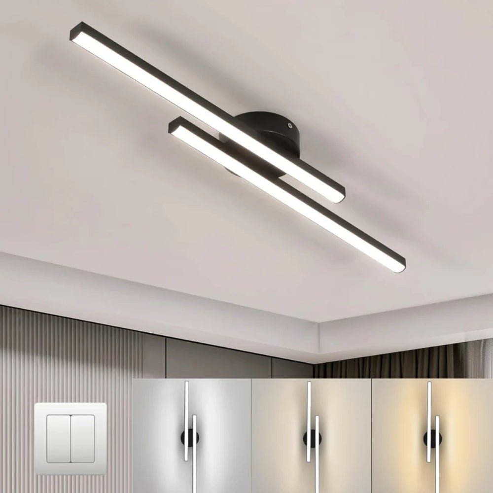 Bloomira - Moderne Platte LED Plafondlamp in Langwerpig Design