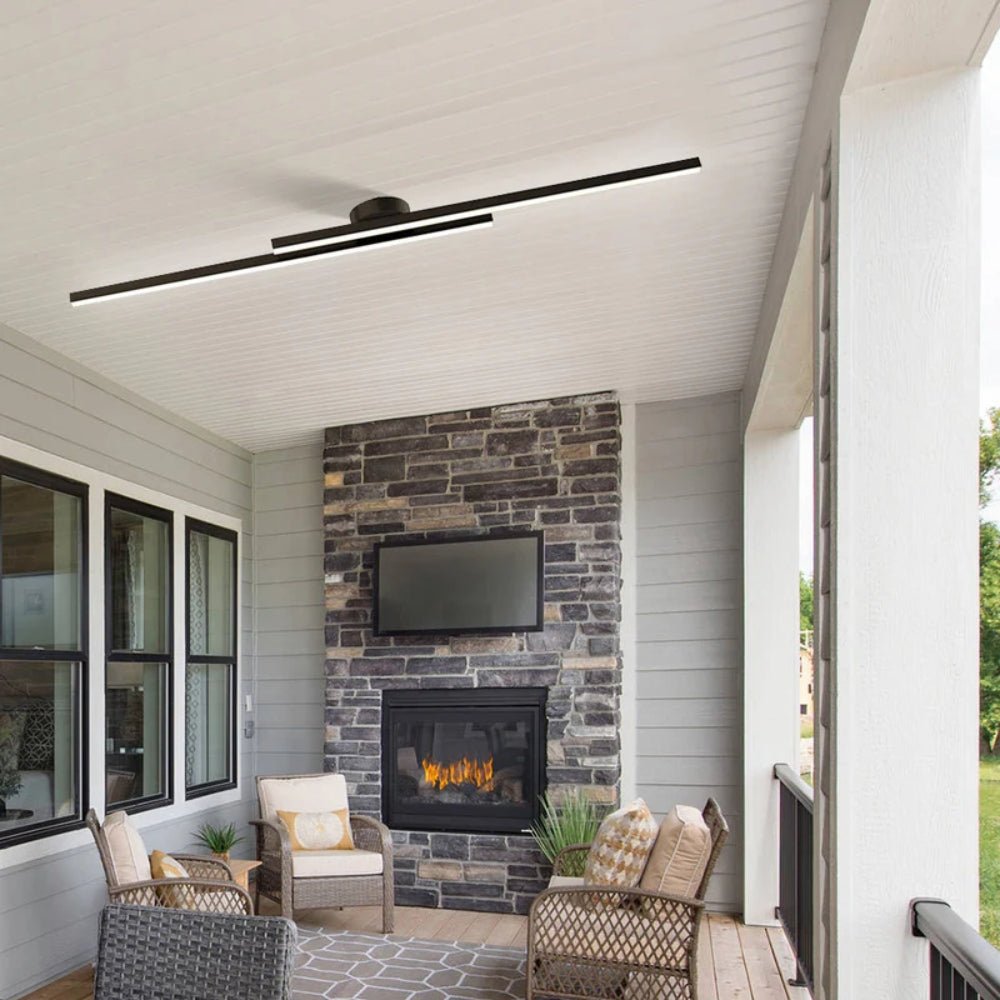 Bloomira - Moderne Platte LED Plafondlamp in Langwerpig Design