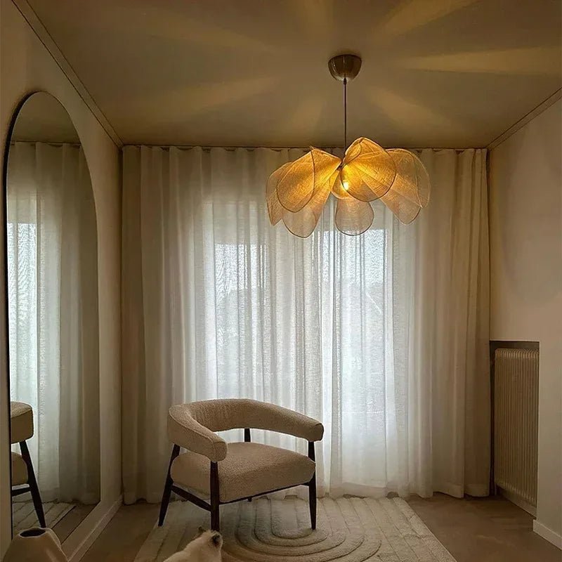 Deckora - Retro-geïnspireerde Stoffen Hanglamp Voor Gezellige Interieurs