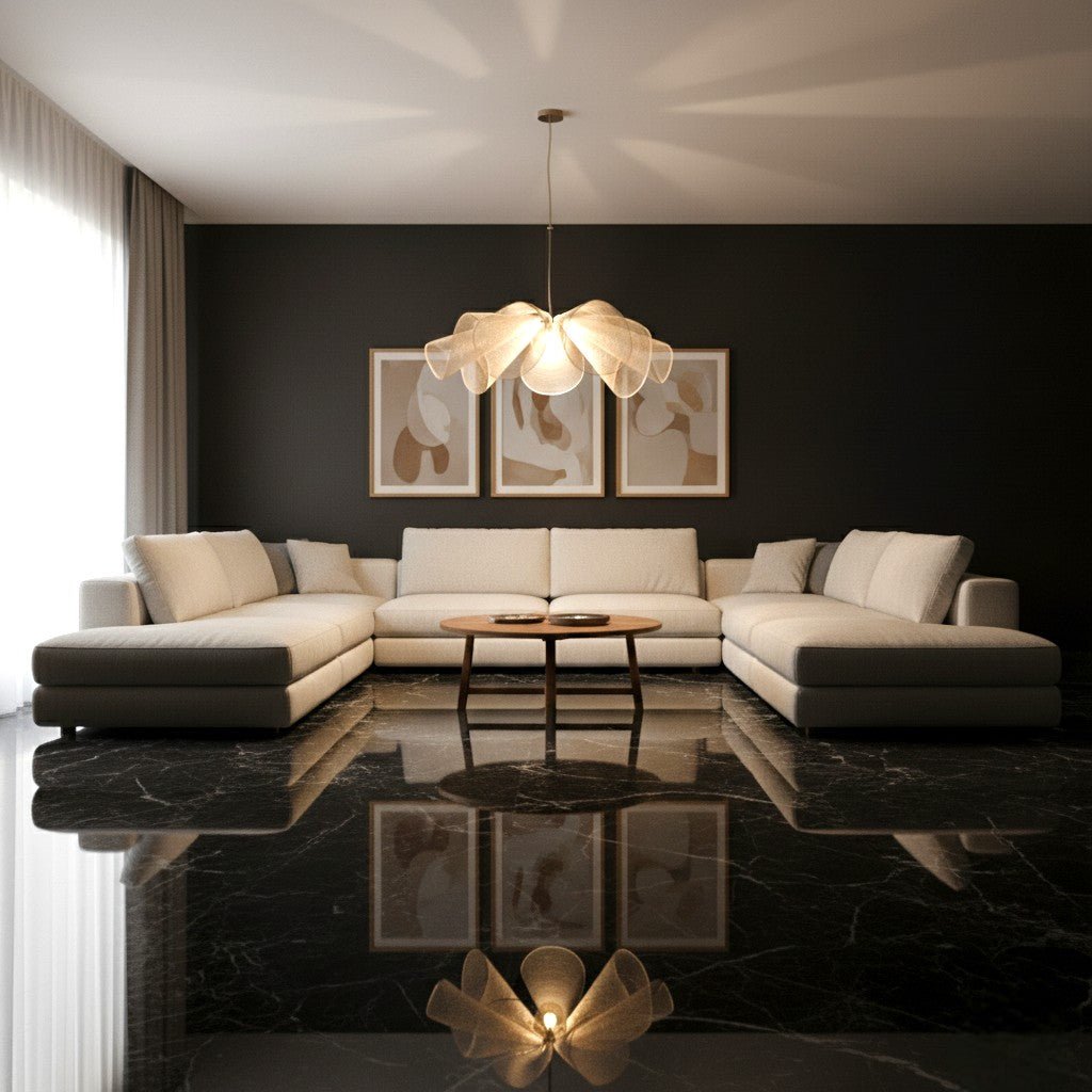 Deckora - Retro-geïnspireerde Stoffen Hanglamp Voor Gezellige Interieurs