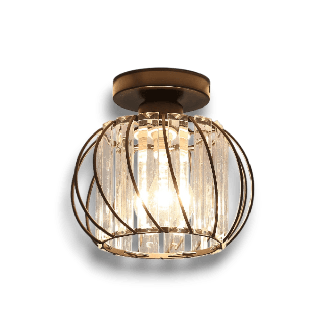 Decorra - Strakke Noordse Plafondlamp Met Helder Glas Voor Moderne Interieurs