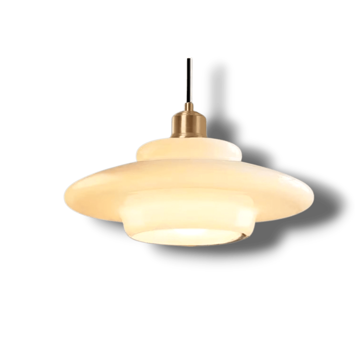 HaloGlo – Stijlvolle Witte Glazen Hanglamp