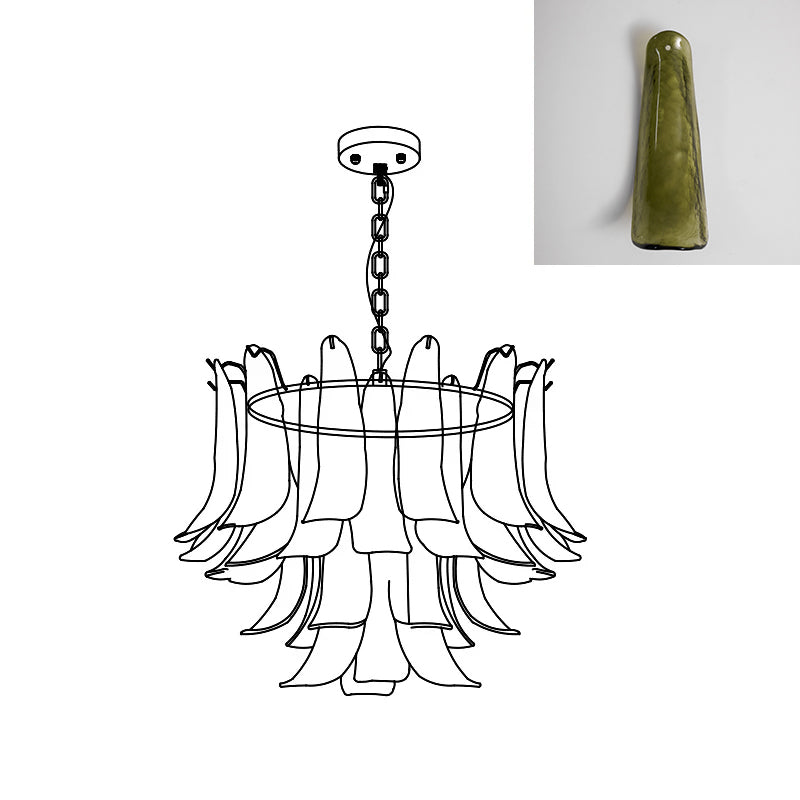 Lampora - Luxe Murano Glazen Kroonluchter Voor Verfijnde Interieurs