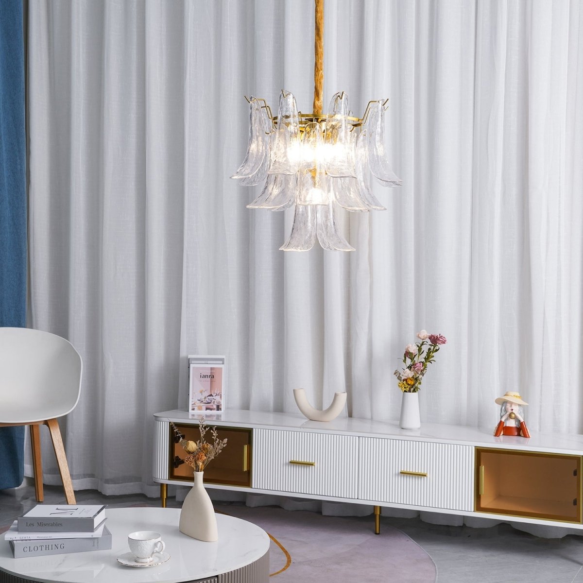 Lampora - Luxe Murano Glazen Kroonluchter Voor Verfijnde Interieurs