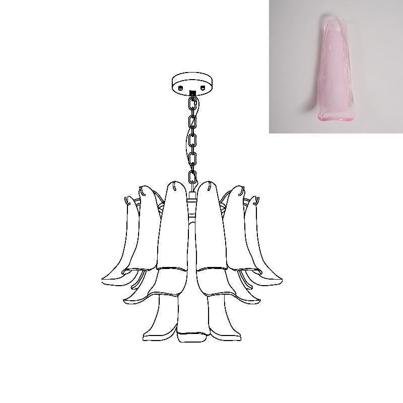 Lampora - Luxe Murano Glazen Kroonluchter Voor Verfijnde Interieurs