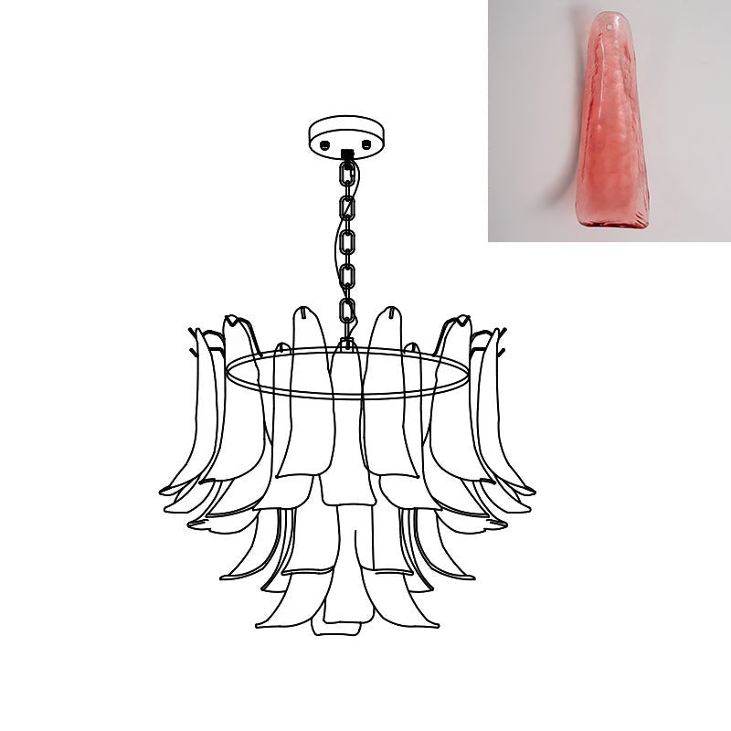 Lampora - Luxe Murano Glazen Kroonluchter Voor Verfijnde Interieurs