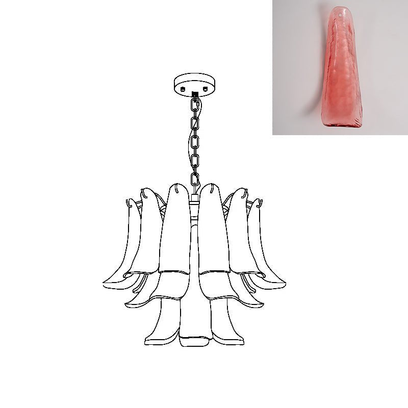 Lampora - Luxe Murano Glazen Kroonluchter Voor Verfijnde Interieurs