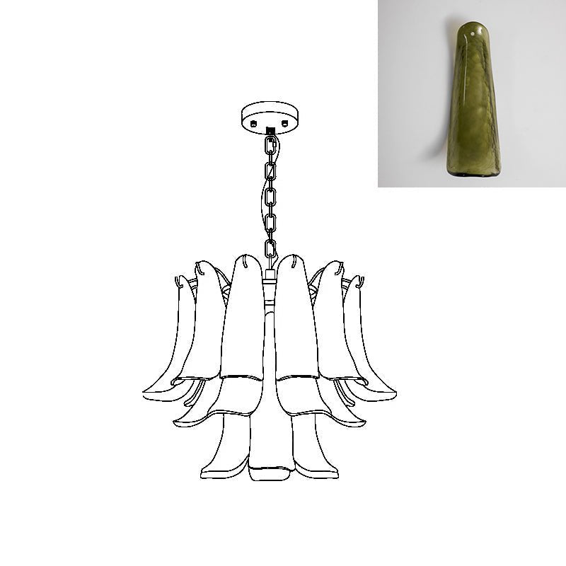 Lampora - Luxe Murano Glazen Kroonluchter Voor Verfijnde Interieurs