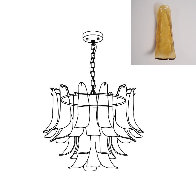 Lampora - Luxe Murano Glazen Kroonluchter Voor Verfijnde Interieurs