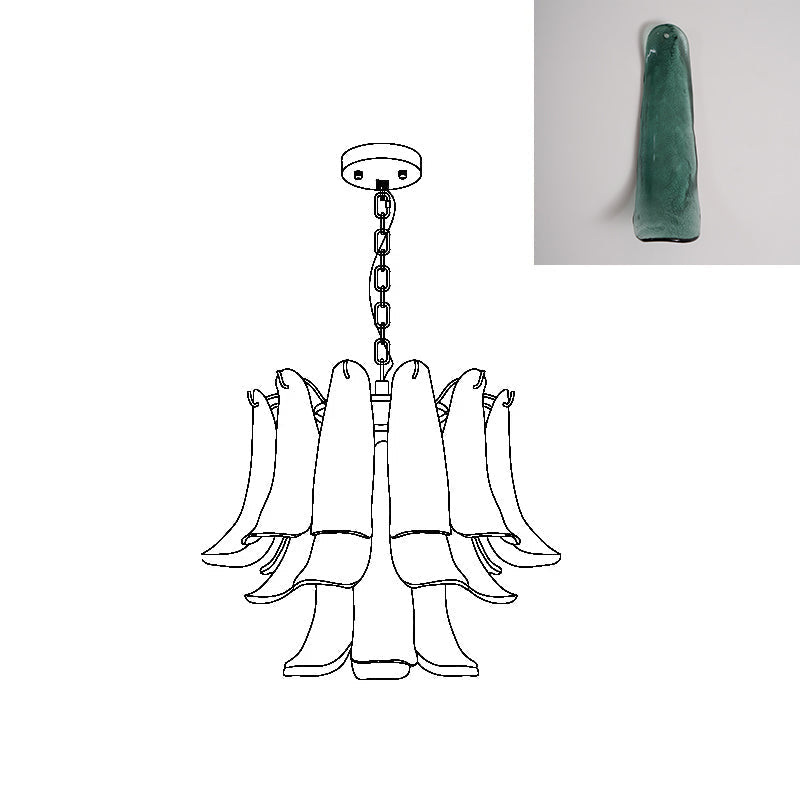 Lampora - Luxe Murano Glazen Kroonluchter Voor Verfijnde Interieurs