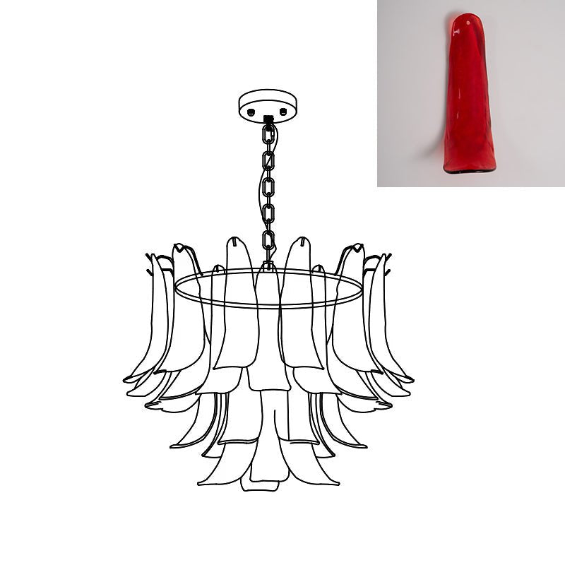 Lampora - Luxe Murano Glazen Kroonluchter Voor Verfijnde Interieurs