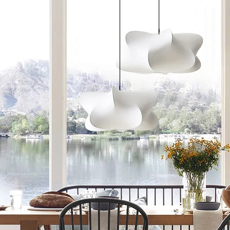 Matellis - Wabi Sabi Zijde Hanglamp met Warme Sfeerverlichting