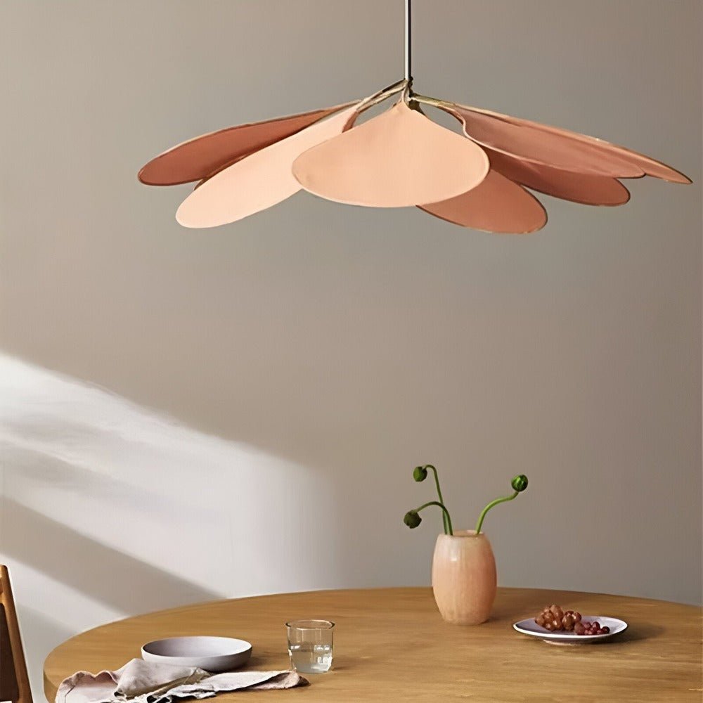 Lumenleaf – Vintage Hanglamp Van Stof Met Bloemdesign Voor Woonkamer