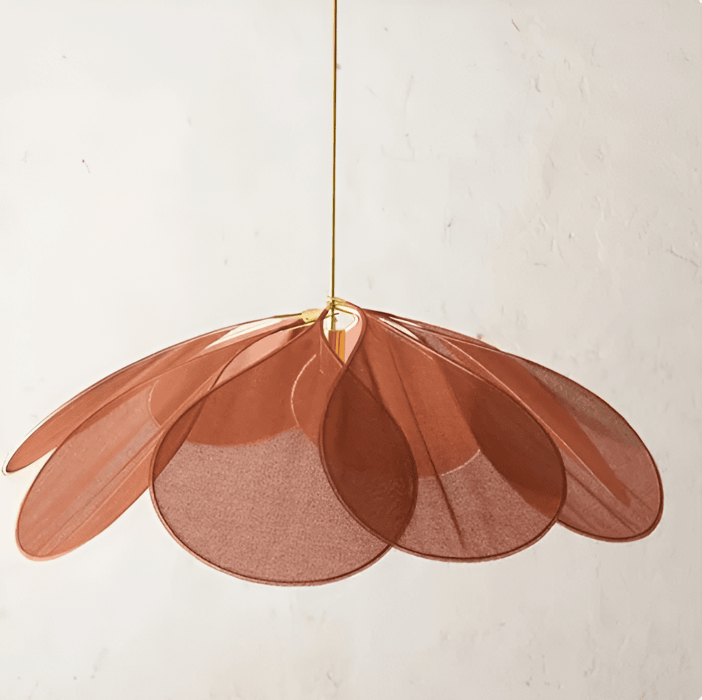 Lumenleaf – Vintage Hanglamp Van Stof Met Bloemdesign Voor Woonkamer