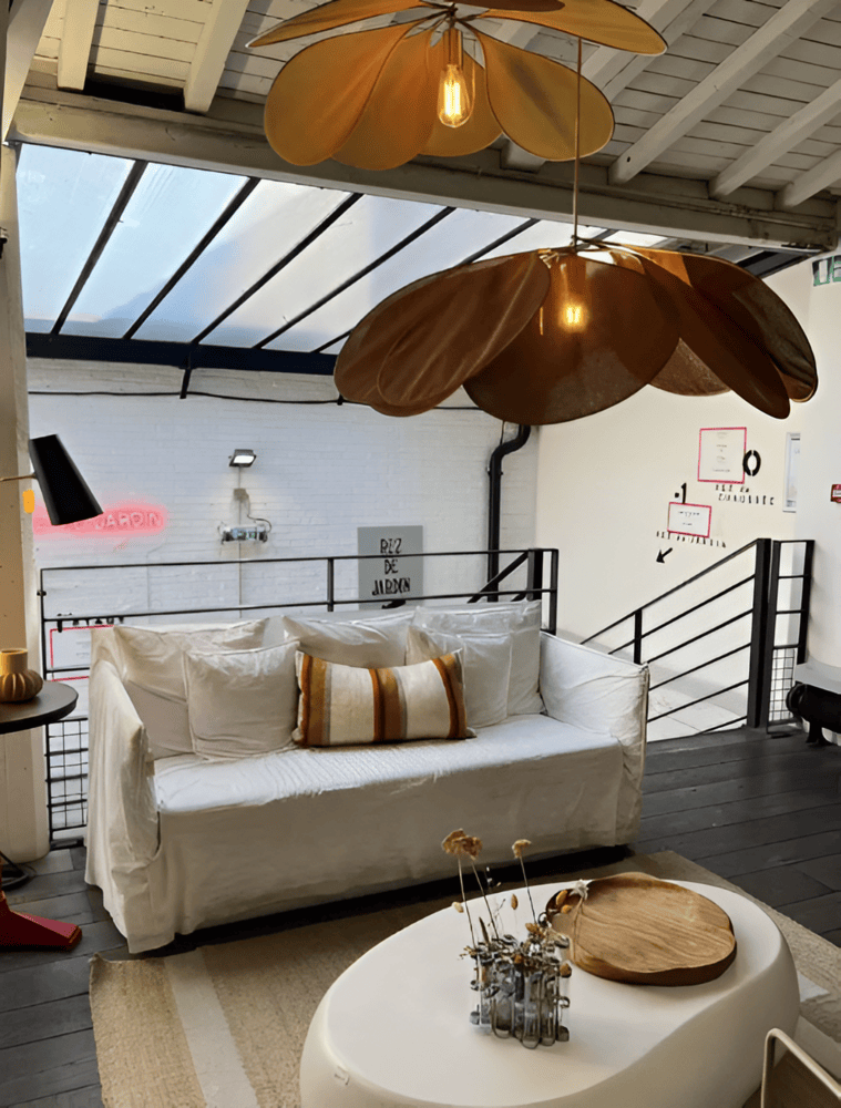 Lumenleaf – Vintage Hanglamp Van Stof Met Bloemdesign Voor Woonkamer