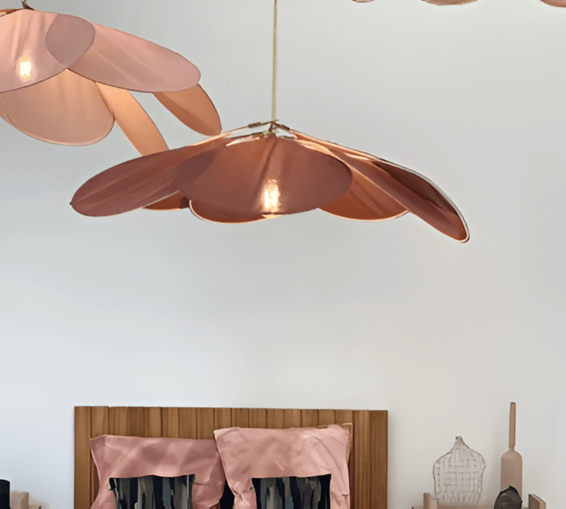 Lumenleaf – Vintage Hanglamp Van Stof Met Bloemdesign Voor Woonkamer
