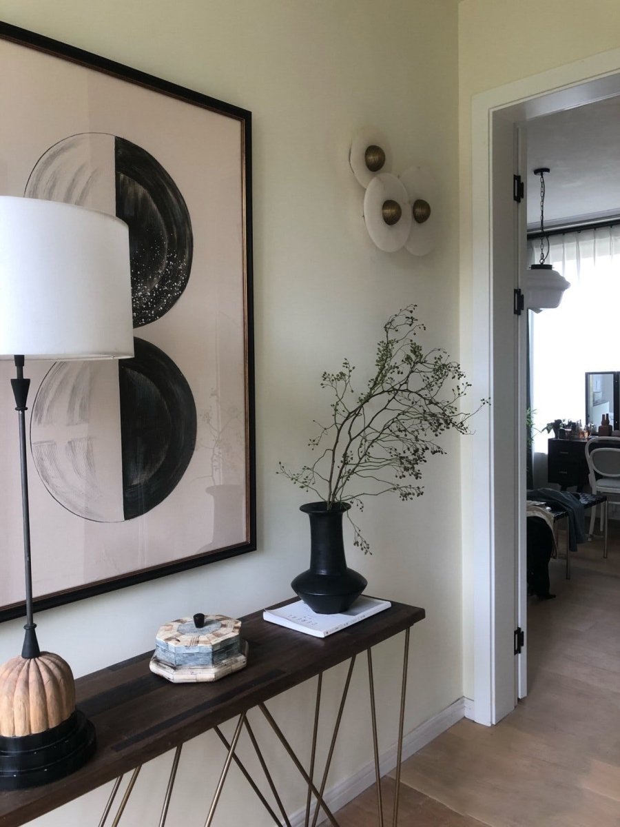 Moonlux - Minimalistische Ronde Albasten Wandlamp Voor Sfeervolle Gloed