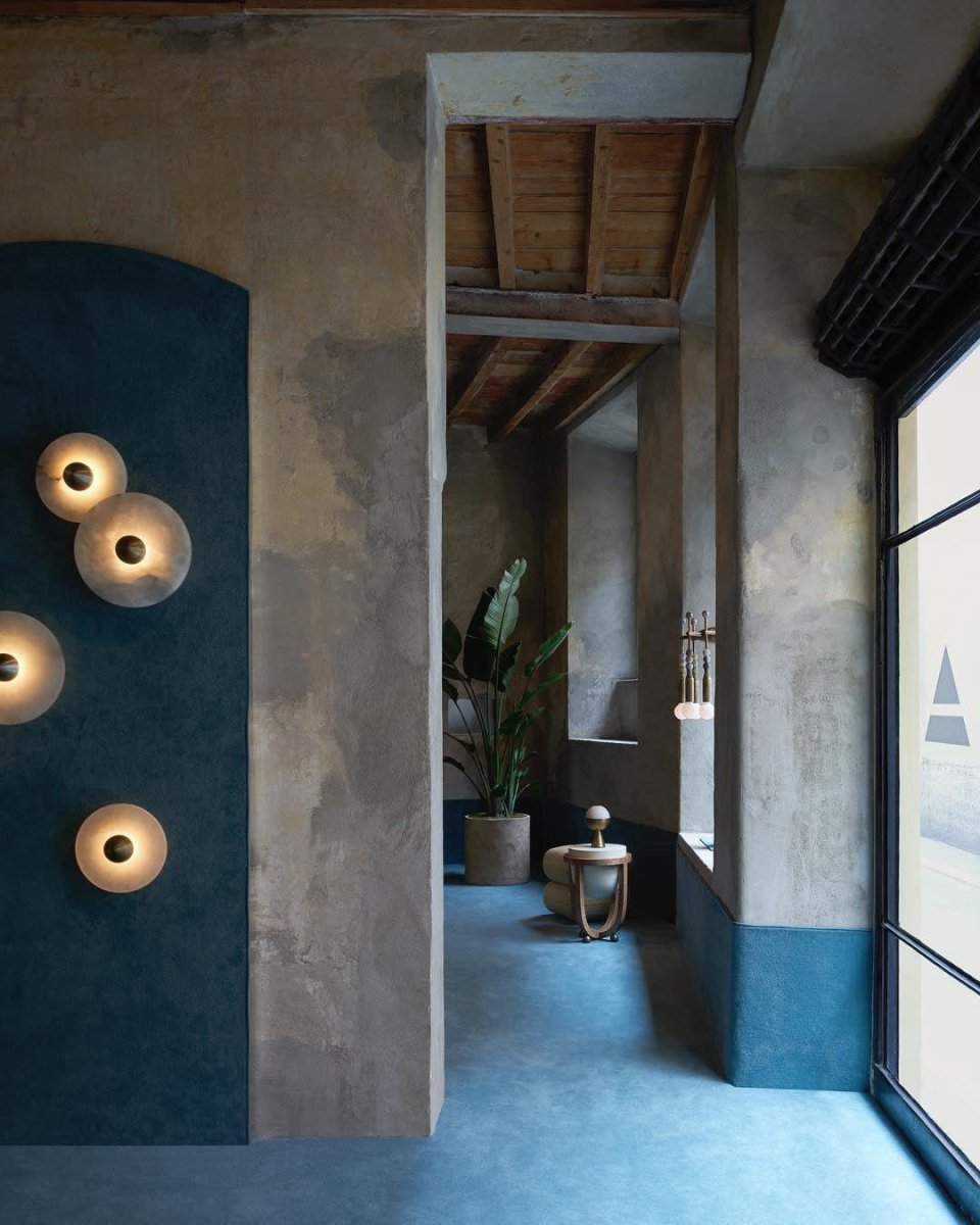 Moonlux - Minimalistische Ronde Albasten Wandlamp Voor Sfeervolle Gloed